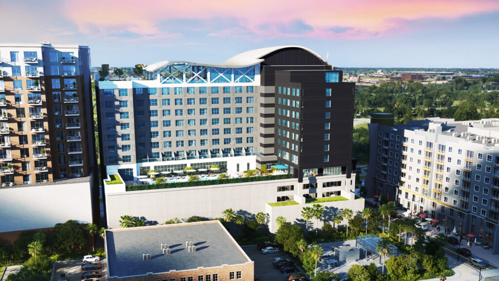 AC Hotels, Moxy, dual-brand hotel, Tampa Channel District, Water Street Tampa, 111 N. Meridian Ave, Benchmark International Arena, Sparkman Wharf, Tampa hotel development, rooftop bar, ground-floor retail, McKibbon, waterfront development, Channel District growth