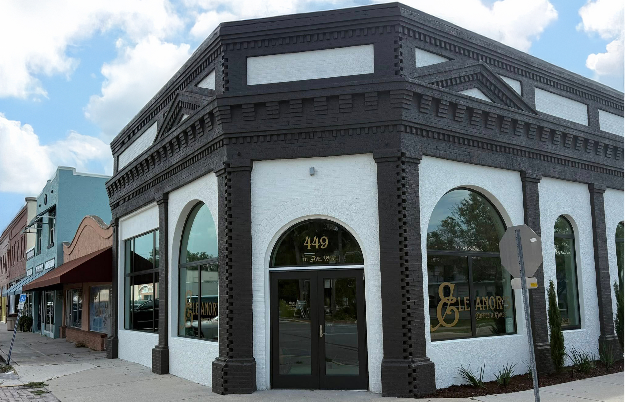 Eleanor’s Coffee and Cakes Palmetto, new coffee shop Palmetto FL, Main Street Palmetto café, Palmetto bakery and coffee, Ella Scarberry pastry chef, Palmetto coffee and cakes, Manatee County coffee shops, Palmetto café quiet room, homemade baked goods Palmetto, new business opening Palmetto 2025