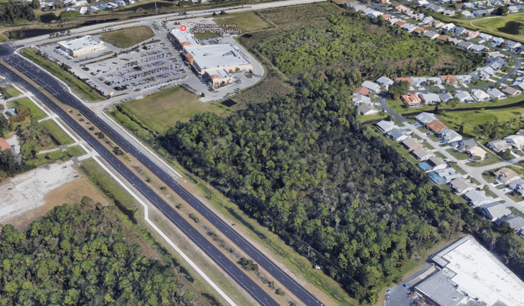 North Fort Myers commercial land for sale, US-41 frontage property, 4.57 acre land North Fort Myers, North Fort Myers retail development site, North Fort Myers medical office land, commercial real estate Lee County, Publix shopping center adjacent land, high traffic commercial land US-41, investment property North Fort Myers, LQ Commercial listings