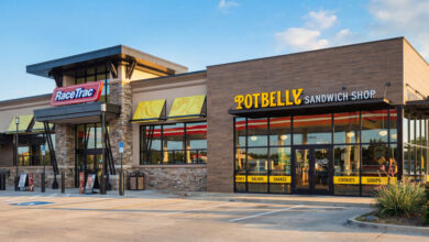 RaceTrac Potbelly acquisition, RaceTrac foodservice strategy, Potbelly Sandwich Shop expansion, convenience store foodservice trends, c-store restaurant acquisition, retail real estate food anchors, fast casual restaurant growth, RaceTrac real estate strategy, Potbelly franchising growth, Florida retail real estate trends, convenience store mixed-use development, QSR and c-store convergence, pad site development Florida, retail traffic drivers, foodservice impact on commercial real estate