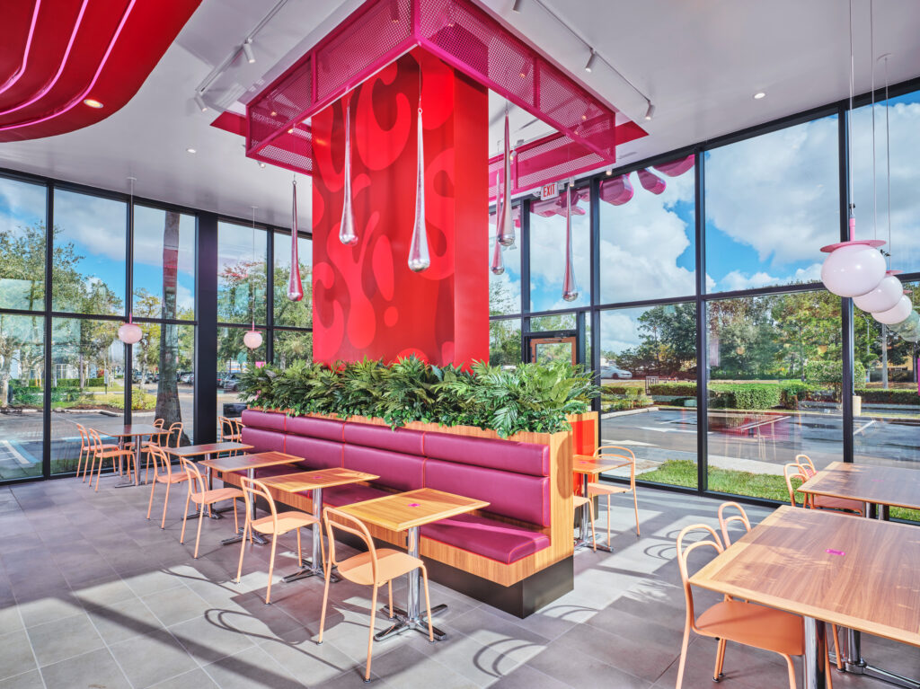 dining-area-1024x767 Saucy by KFC Florida, Saucy KFC Orlando, Saucy by KFC Waterford Lakes, Saucy by KFC Winter Park, Saucy by KFC Hunters Creek, Saucy KFC Jacksonville, KFC new concept restaurant, Yum Brands Florida restaurants, chicken tenders sauce restaurant, new restaurants coming to Florida, fast food concepts Florida, PDQ conversions Florida, KFC sauce menu