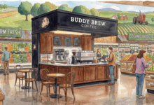 Buddy Brew Coffee Sarasota, Buddy Brew Coffee expansion, Sarasota coffee shops, Southwest Florida coffee market, Sprouts Farmers Market coffee, breakfast coffee Sarasota, specialty coffee Sarasota FL, new coffee shops Sarasota, Buddy Brew Sprouts locations, Florida coffee roasters, competitive coffee market Florida, grocery store coffee cafés, Starbucks Target model, Kahwa Coffee Publix, Sarasota breakfast spots