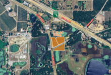 Minneola commercial land for sale, US 27 development site Florida, County Road 561 commercial property, Lake County FL land for sale, 12.38 acre commercial parcel, Minneola FL development opportunity, Central Florida commercial land, hard corner development site Florida, commercial zoning Minneola FL, US 27 frontage property