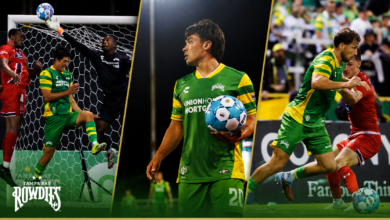 Tampa Bay Rowdies, USL Championship, Rowdies undefeated, Tampa Bay soccer, Rowdies first place, USL Championship standings, Tampa Bay Rowdies roster, Rowdies young roster, Rowdies goal scorers, Al Lang Stadium, Tampa Bay sports news, USL soccer Florida, Green and Gold, Tampa Bay Rowdies players, USL Championship 2026, Rowdies unbeaten run, Tampa Bay soccer team, American soccer news, Rowdies season, Tampa Bay Rowdies news