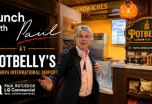 Paul Rutledge, Lunch With Paul, Potbelly Sandwich Shop, Potbelly Tampa International Airport, Tampa International Airport food, TPA restaurants, airport food Tampa, best food at Tampa airport, Tampa airport dining, Potbelly review, airport restaurant review, Florida travel food, Tampa food review, toasted sandwiches, airport eats, Extended Reach Florida
